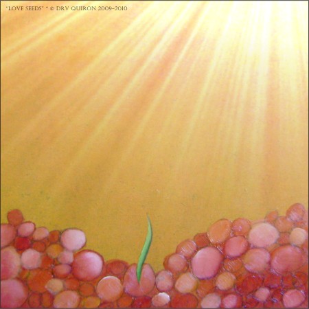 Damien Rohrbach Viadas
'Love seeds 12' 
�leo sobre madera comprimida