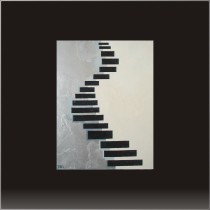 Damien Rohrbach Viadas
'Paso 17, Camino a la luna' 
T�cnica mixta sobre bastidor