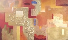 Damien Rohrbach Viadas
'Caminar al amanecer' 
T�cnica mixta sobre tela