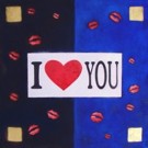 Damien Rohrbach Viadas
'I Love YOU' 
T�cnica mixta sobre tela