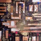 Damien Rohrbach Viadas
'Black Velvet 40x40 cm' 
Mixta sobre cobre