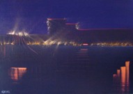 Damien Rohrbach Viadas
'Lumi�res sur plan d'eau' 
Pintura al �leo